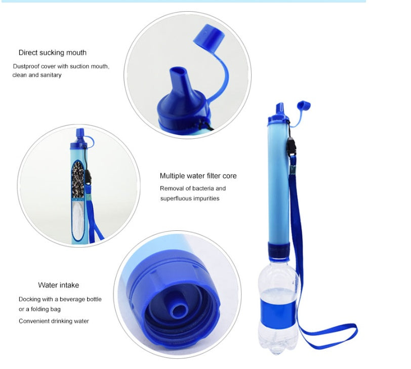 Water Filters Straw Hiking Camping Outdoor Travel - Buy 1 get 1 Silicone folding water Free!